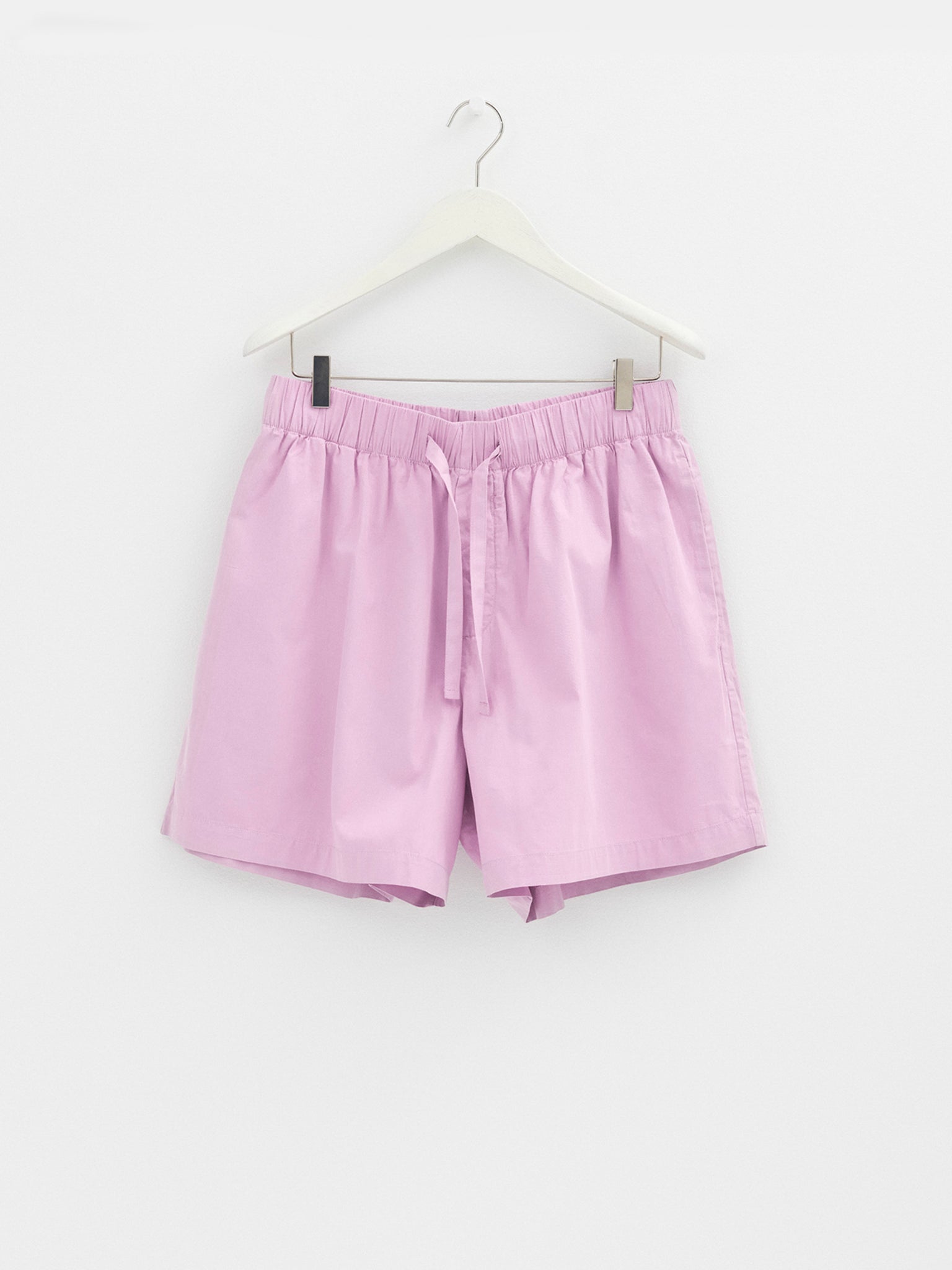 Tekla - Poplin Pyjamas Shorts in Purple Pink