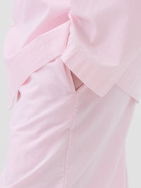Tekla - Poplin Pyjamas Shirt in Soft Pink