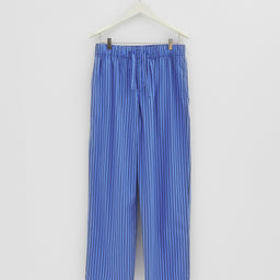Tekla - Cotton Poplin Pyjamas Pants in Boro Stripes