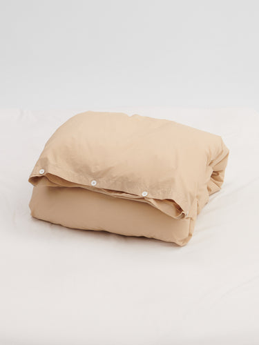 Tekla - Percale Duvet Cover in Sand Beige