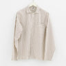Tekla - Poplin Pyjamas Shirt in Hopper Stripes