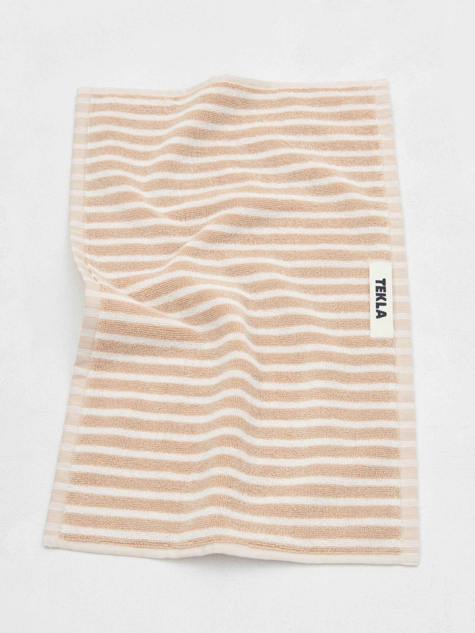 Guest Towel in Ivory Stripes