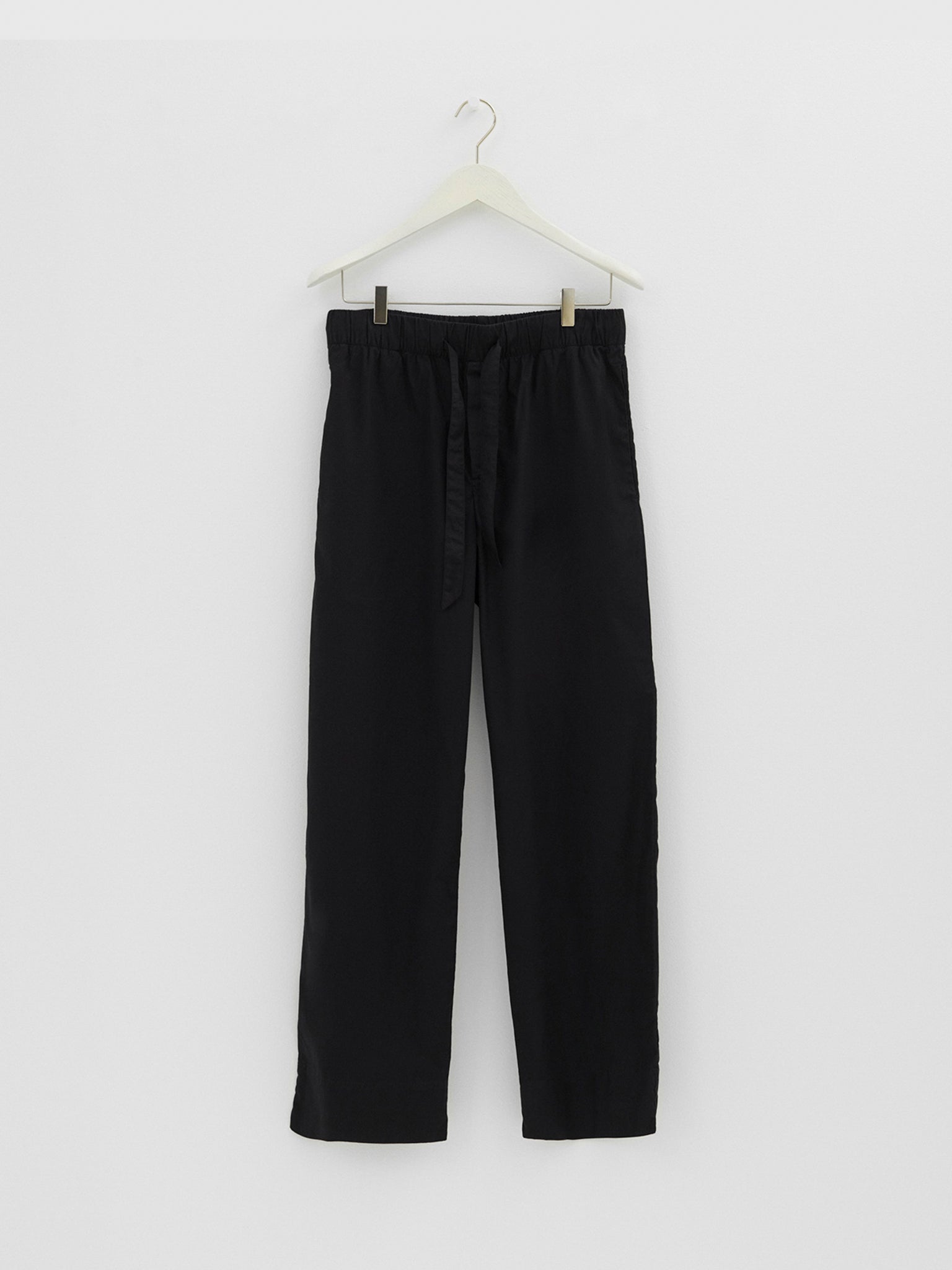 Tekla - Poplin Pyjamas Pants in All Black