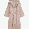 Tekla - Hooded Bathrobe in Ripple Stripes