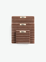 Tekla - Terry Towel in Rust Stripes