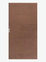 Tekla - Terry Towel in Rust Stripes
