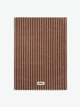 Tekla - Terry Bath Mat in Rust Stripes