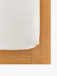 Tekla - Sateen Fitted Sheet in Cloud White