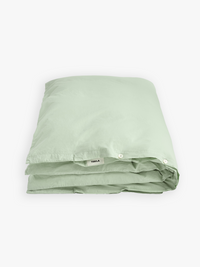 Tekla - Percale Duvet Cover in Powder Green