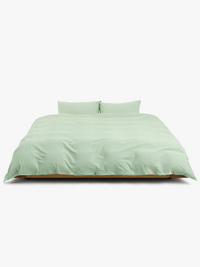 Tekla - Percale Duvet Cover in Powder Green