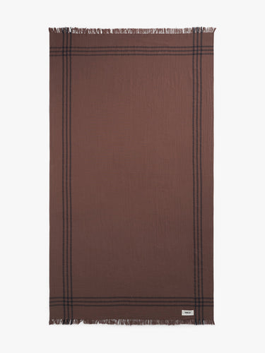 Tekla - Beach Cotton Sheet in Taupe