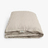 Tekla - Percale Duvet Cover in Clay Stripes