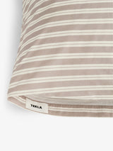Tekla - Percale Pillow Sham in Clay Stripes