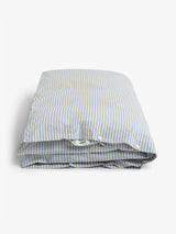 Tekla - Percale Duvet Cover in Flint Stripes