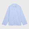 Tekla - Poplin Pyjamas Shirt in Shirt Blue