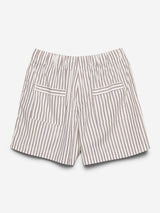 Tekla - Poplin Pyjamas Shorts in Hopper Stripes
