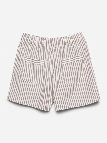 Tekla - Poplin Pyjamas Shorts in Hopper Stripes