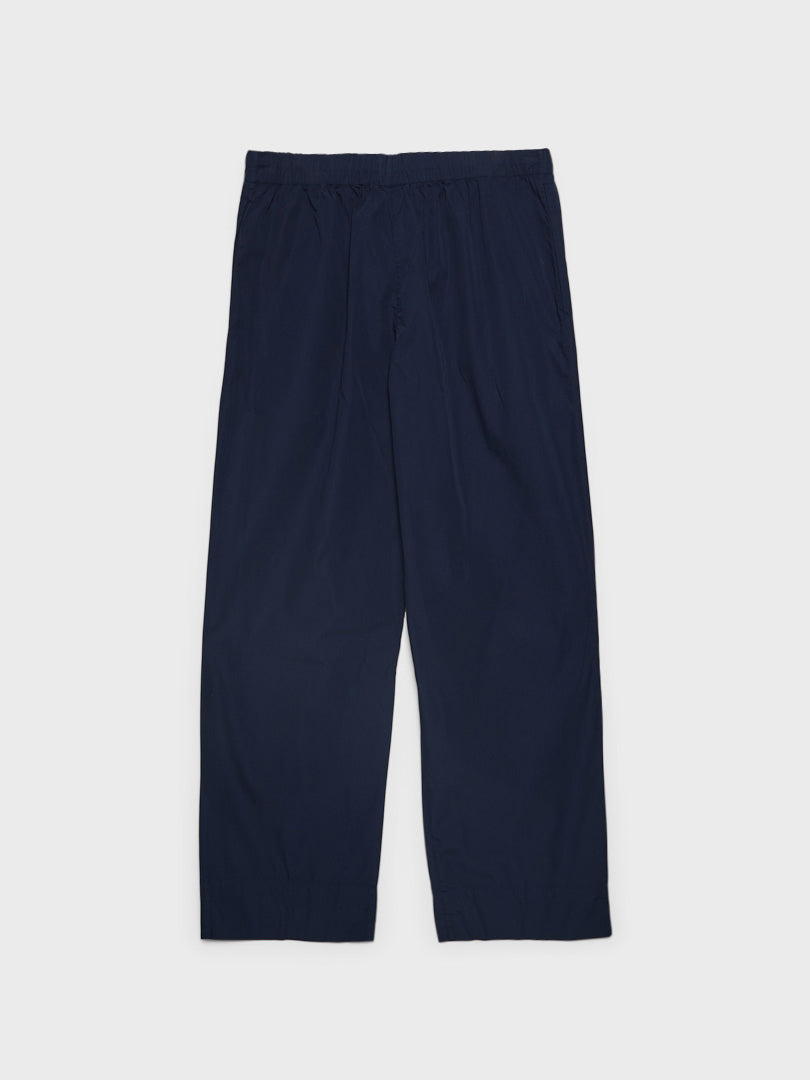 Poplin Pyjamas Pants in True Navy