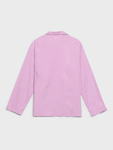 Tekla - Poplin Pyjamas Shirt in Purple Pink