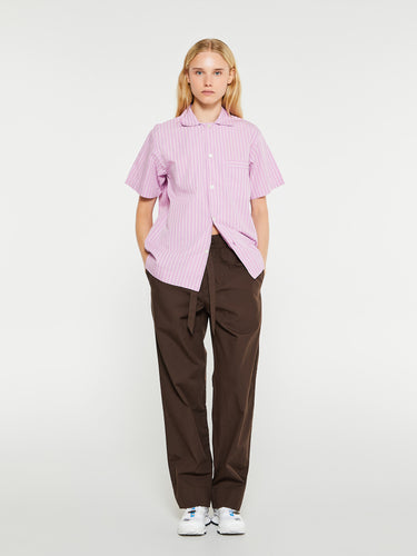 Tekla - Poplin Pyjamas Pants in Coffee