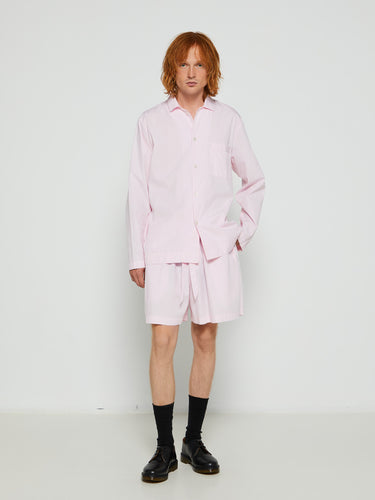 Tekla - Poplin Pyjamas Shorts in Soft Pink