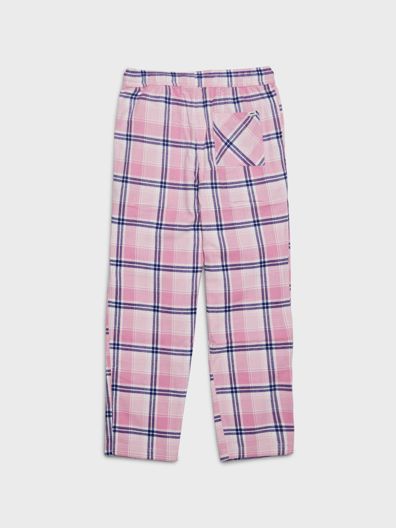 Flannel pyjama bottoms - Red/Green checked - Ladies | H&M IN
