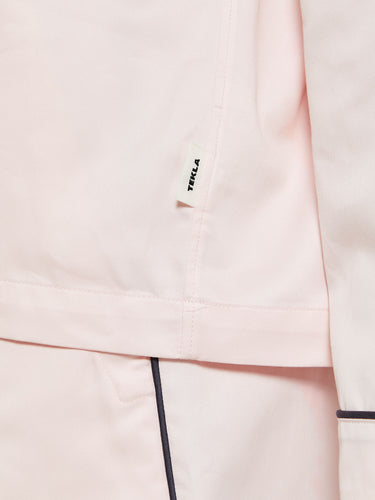 Tekla - Sateen Pyjamas Shirt in Porter