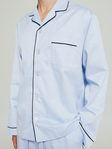 Tekla - Sateen Pyjamas Shirt in Bellhop