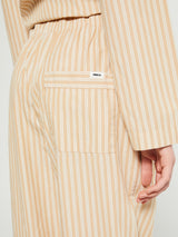 Tekla - Poplin Pyjamas Pants in Corinth Stripes