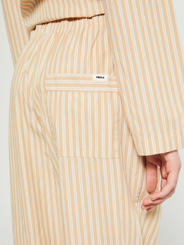 Tekla - Poplin Pyjamas Pants in Corinth Stripes