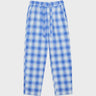 Tekla - Flannel Pyjamas Pants in Light Blue Plaid