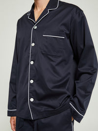 Tekla - Sateen Pyjamas Shirt in Chelsea