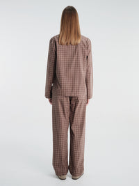 Tekla - Women's Long-Sleeved Shirt in Serra Checks