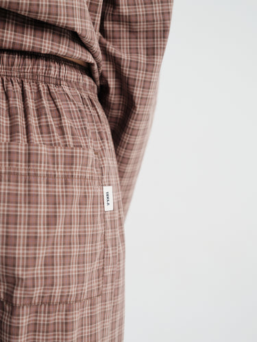 Tekla - Women's Pants in Serra Checks