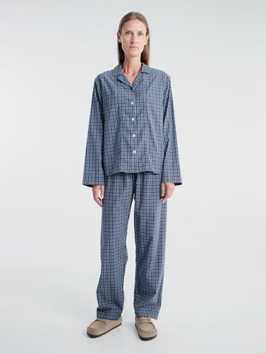 Tekla - Women's Long-Sleeved Shirt in Lanegan Checks
