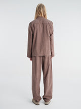 Tekla - Men's Long-Sleeved Shirt in Serra Checks