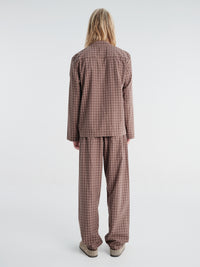Tekla - Men's Long-Sleeved Shirt in Serra Checks