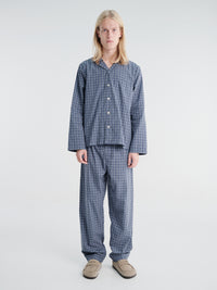 Tekla - Men's Long-Sleeved Shirt in Lanegan Checks