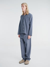 Tekla - Men's Long-Sleeved Shirt in Lanegan Checks