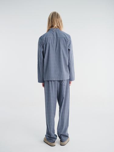 Tekla - Men's Long-Sleeved Shirt in Lanegan Checks