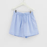 Tekla - Poplin Pyjamas Shorts in Shirt Blue