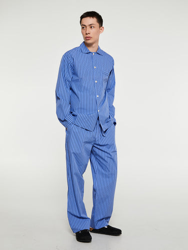 Tekla - Poplin Pyjamas Pants in Boro Stripes