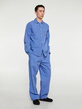 Tekla - Poplin Pyjamas Shirt in Boro Stripes