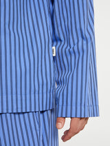 Tekla - Poplin Pyjamas Shirt in Boro Stripes