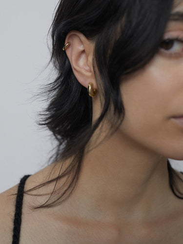 Maria Black - Tempelhofer Hoop Earring with Gold Plating