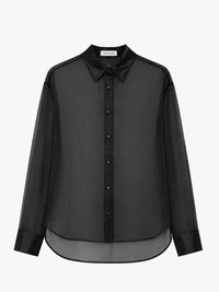 The Frankie Shop - Peri Sheer Shirt in Black