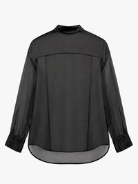 The Frankie Shop - Peri Sheer Shirt in Black
