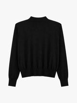 The Frankie Shop - Rue Padded High Neck Sweater - Black in Black