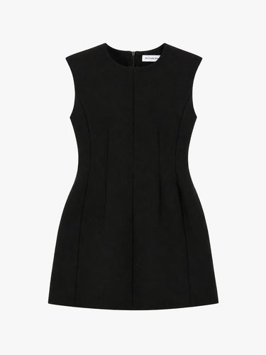 Bryn Cinched Mini Dress - Black - S - The Frankie Shop