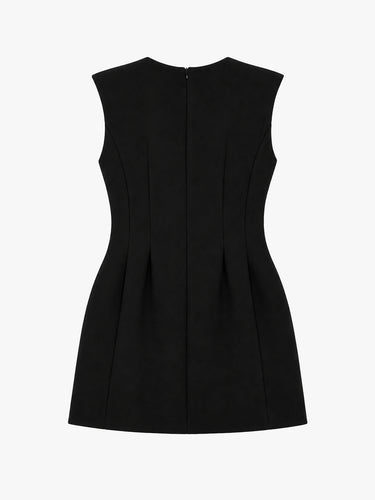 The Frankie Shop - Bryn Cinched Mini Dress - Black in Black